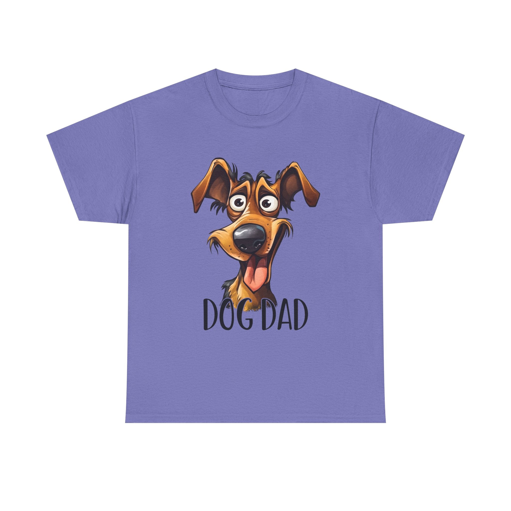 Dog Dad Unisex Heavy Cotton Tee, Pet Lover Gift, Fun Shirt for Father’s Day, Dog Owner Humor Tee, Great for Birthdays, Casual Wear