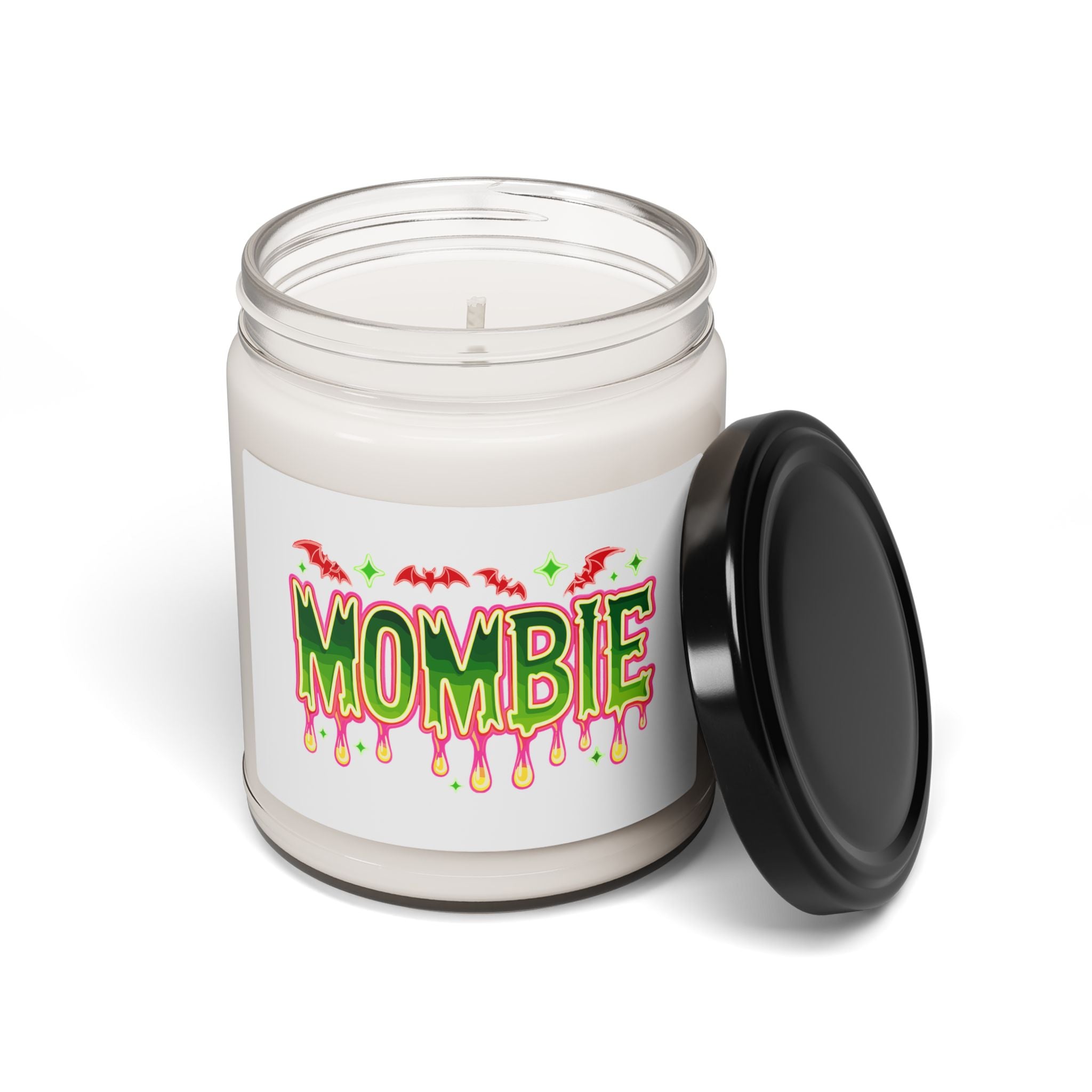 Halloween Scented Soy Candle - Mombie Vibes, Spooky Decor, Fall Gift, Home Fragrance, Mom Gifts