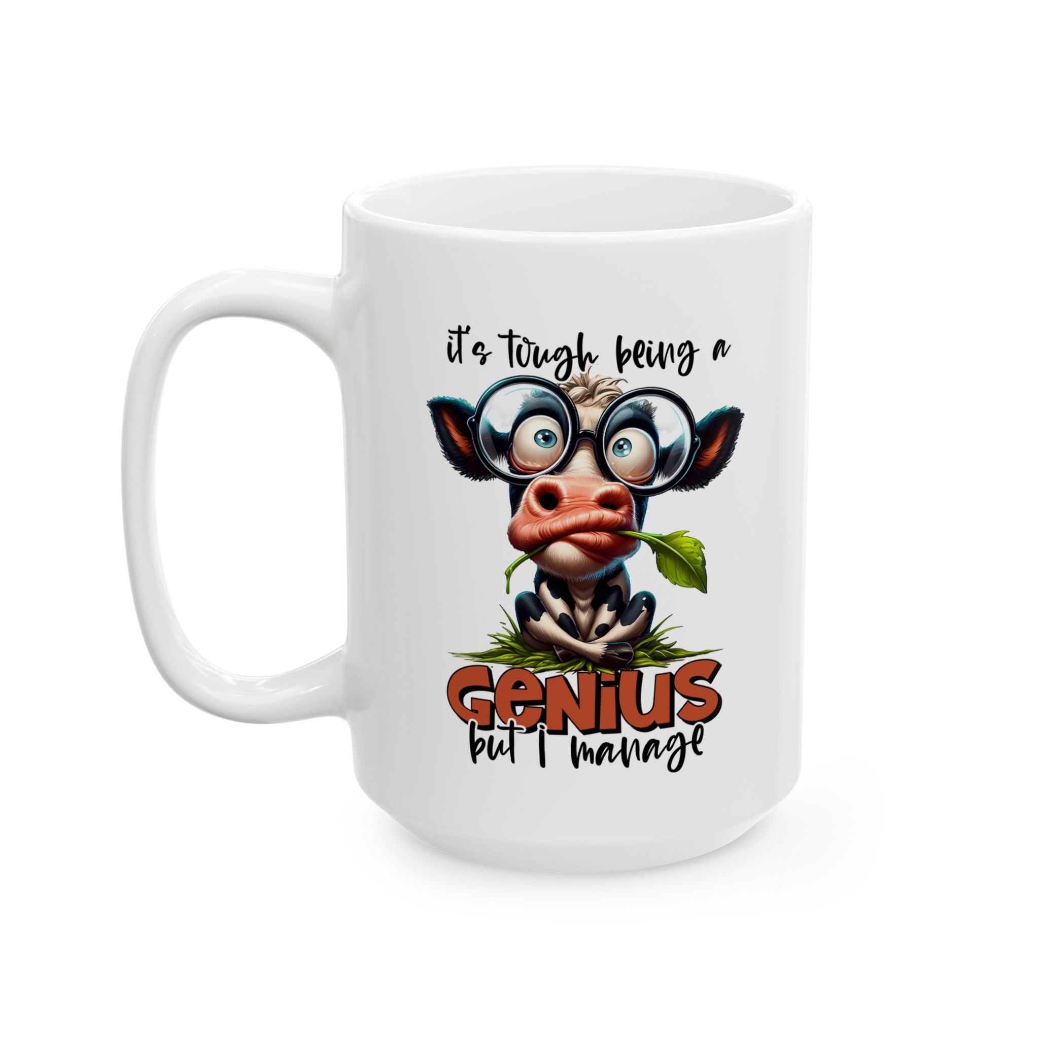 Funny Cow Coffee Mug - Cute Animal Gift  Home Decor, Unique Kitchenware, Animal Lover's Mug