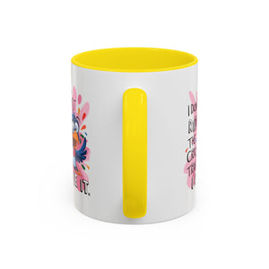 Funny attitude Travel Mug - "I Don't Just Ride the Crazy Train, I Drive It" - Colorful Bird Design