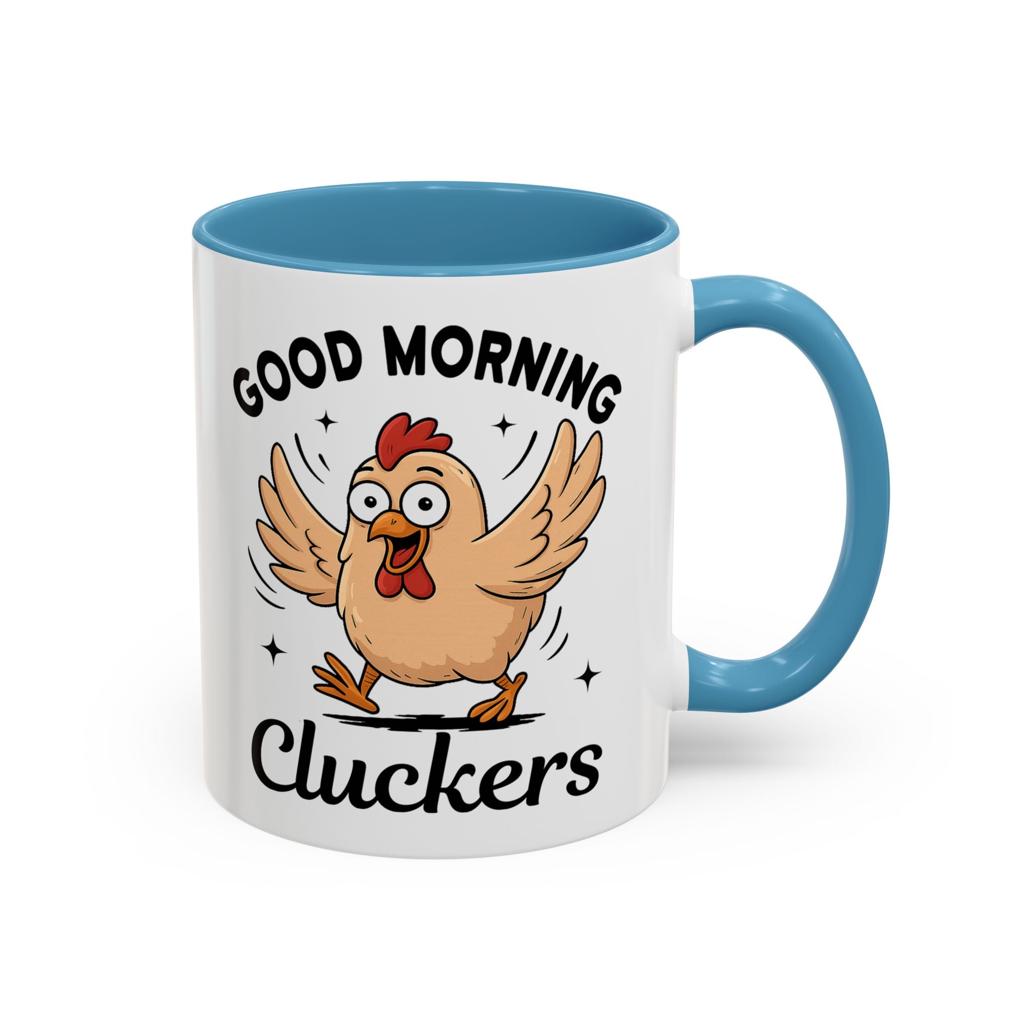 Good Morning Cluckers Coffee Mug — Funny Chicken Farmhouse Ceramic Mug (11/15oz) sarcasm