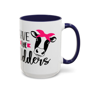 cancer awareness Cute Cow Mug - Save the Utters Coffee Cup, Gift for Animal Lovers,  Mug, Unique Birthday Gift