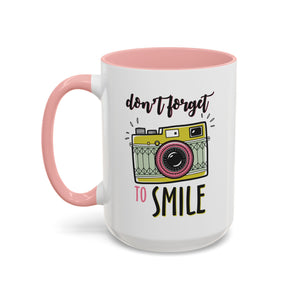 Inspirational Coffee Mug - 'Don't Forget to Smile' mental health