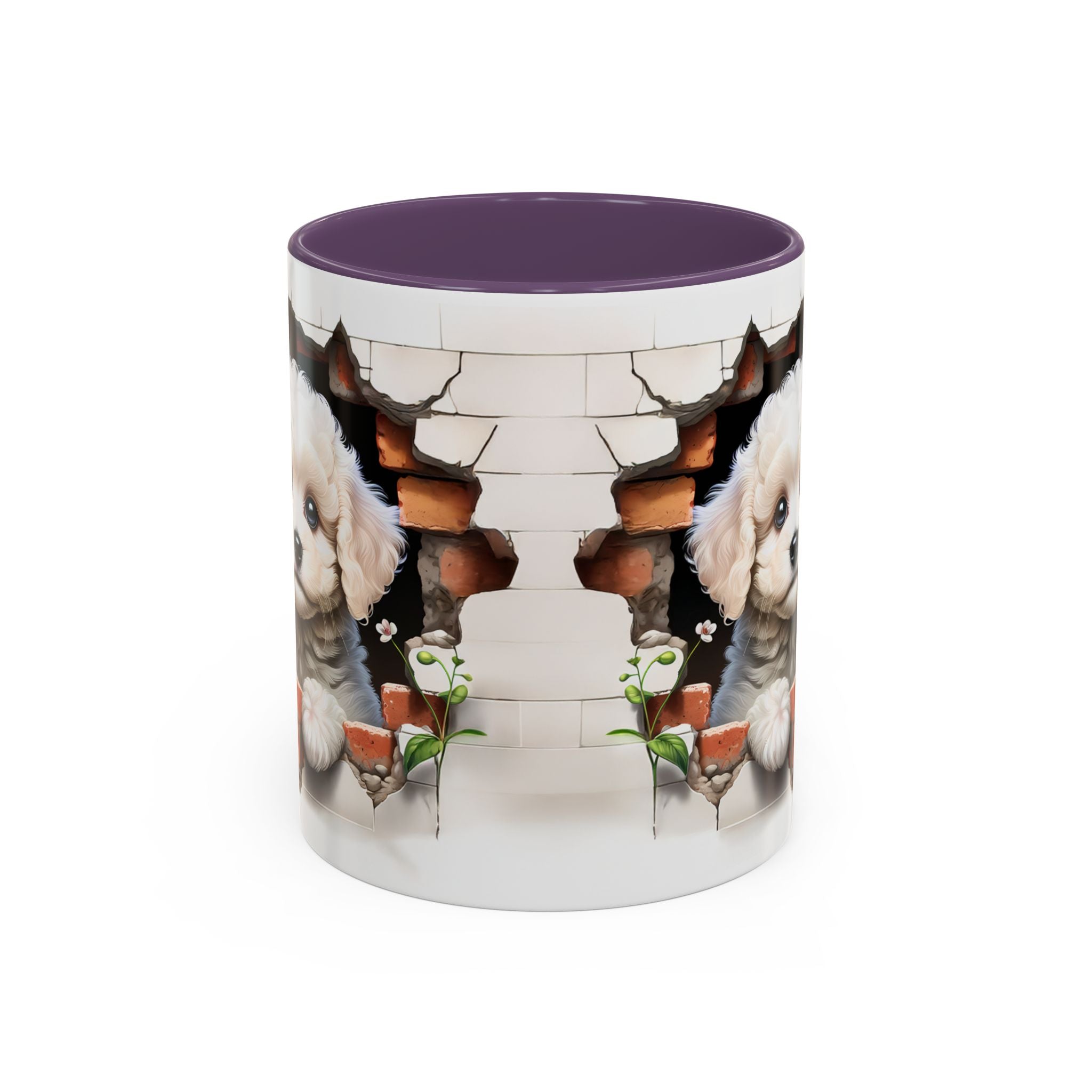 Cute Puppy Accent Coffee Mug - Adorable Dog Lover Gift, Pet-Themed Mug, Home Decor, Ideal for Gifts, Animal Enthusiast