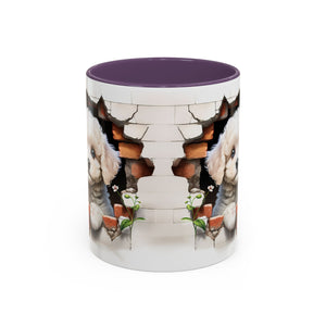 Cute Puppy Accent Coffee Mug - Adorable Dog Lover Gift, Pet-Themed Mug, Home Decor, Ideal for Gifts, Animal Enthusiast