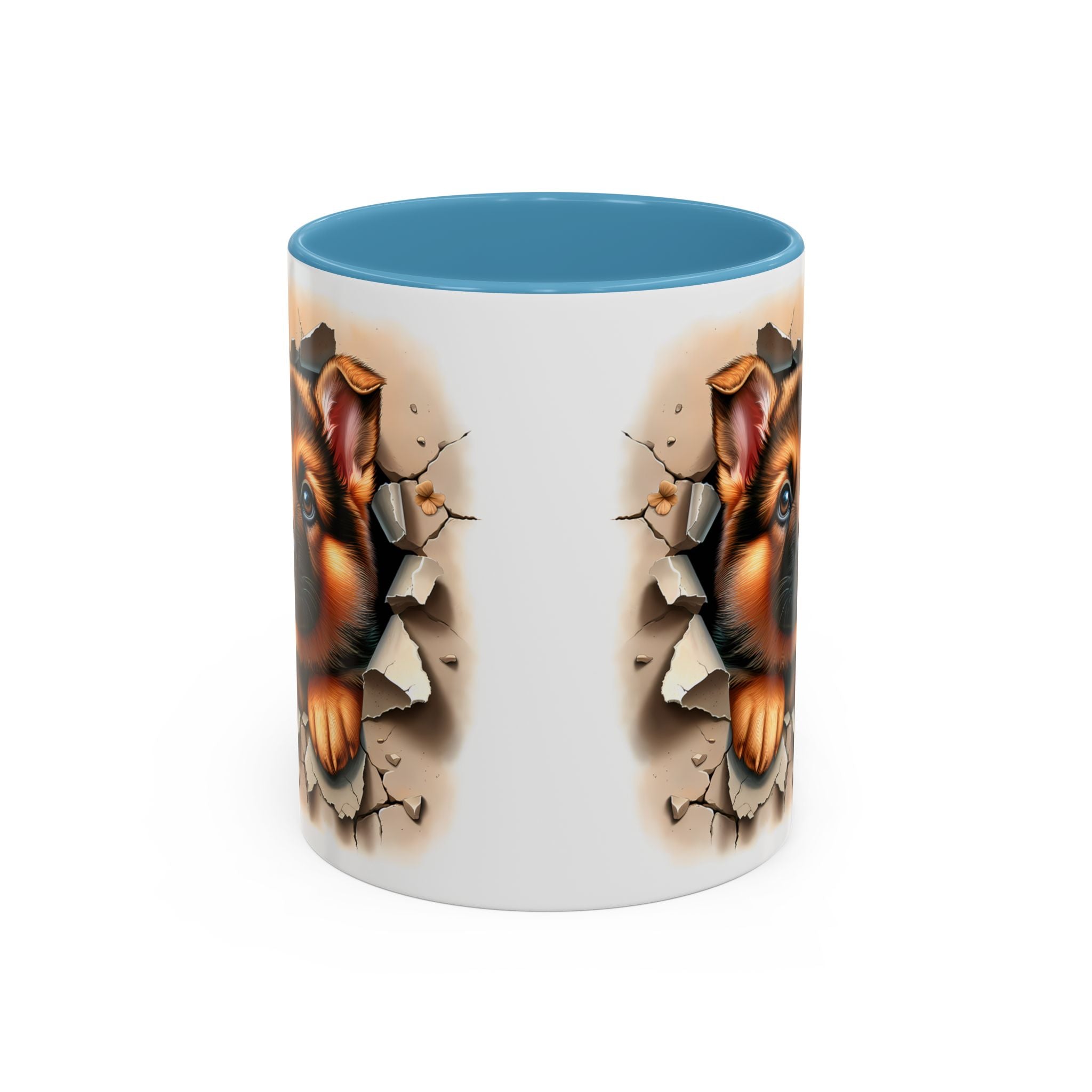 German Shepherd Accent Coffee Mug | Dog Lover Gift, Tasty Hot Beverage Cup, Pet Themed Kitchenware, Animal Adoption Cup, Unique Pet Gift