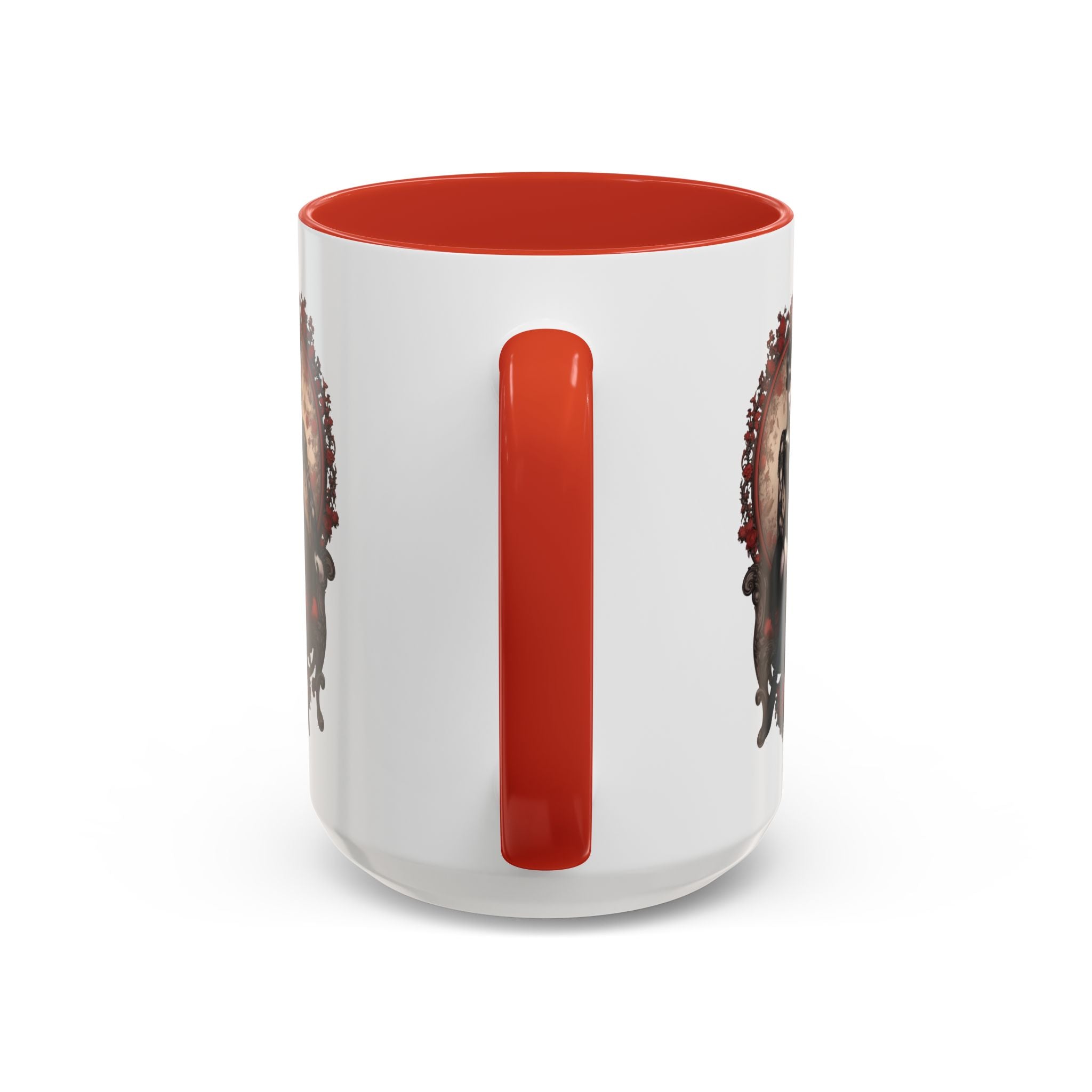 Gothic Elegance Coffee Mug - Unique Black Accent Mug for Witchy Vibes, Perfect Gift for Halloween, Goth Decor, Coffee Lovers, & Spooky