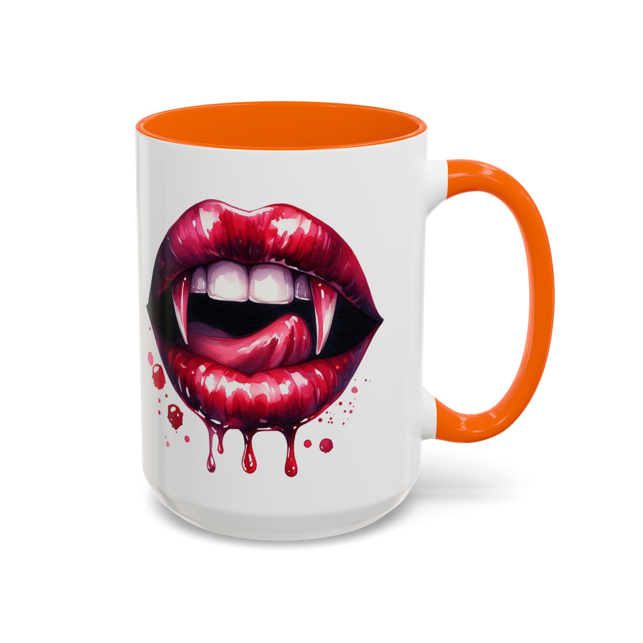 Gothic Vampire Teeth Coffee Mug – Perfect for Halloween, Spooky Occasions, Gift for Horror Lovers, Unique Accent Cup