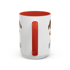 Dog Dad Accent Coffee Mug - Fun Gift for Dog Lovers, Pet Fathers, Father's Day, Birthday, Coffee Lovers