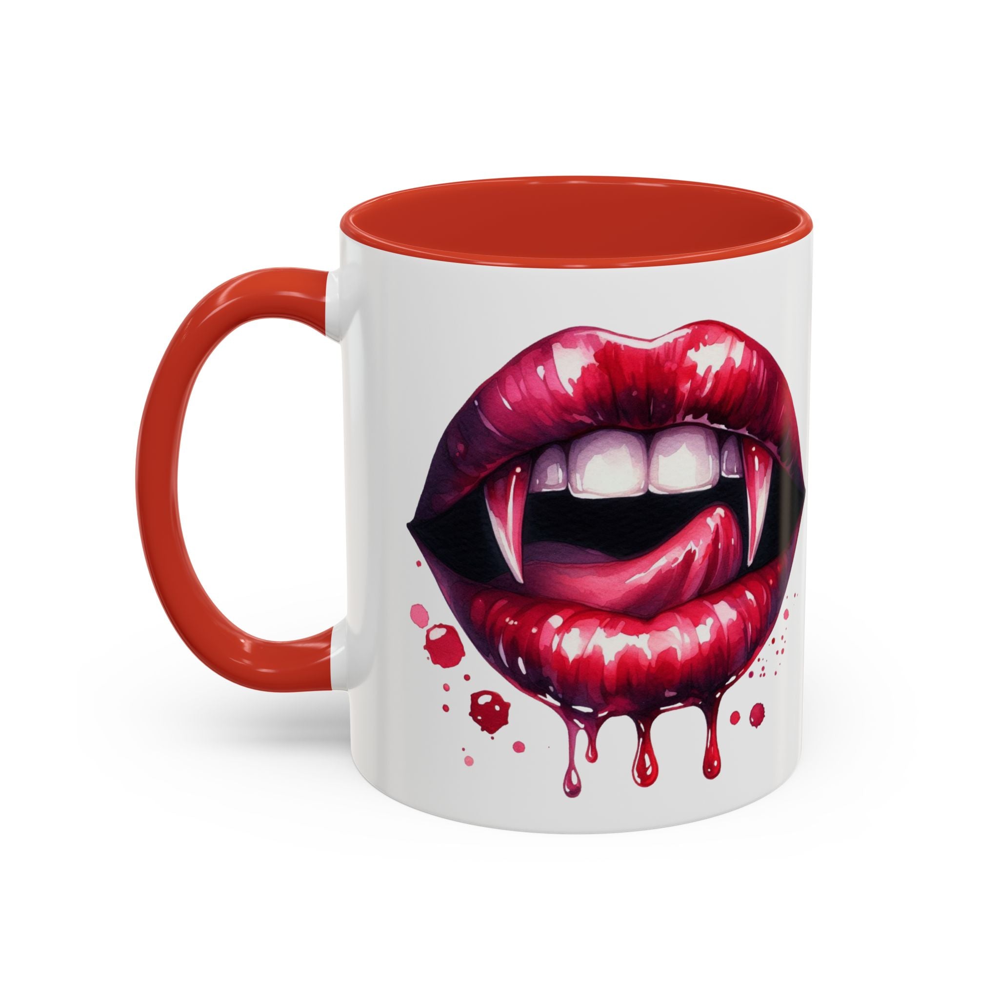 Gothic Vampire Teeth Coffee Mug – Perfect for Halloween, Spooky Occasions, Gift for Horror Lovers, Unique Accent Cup