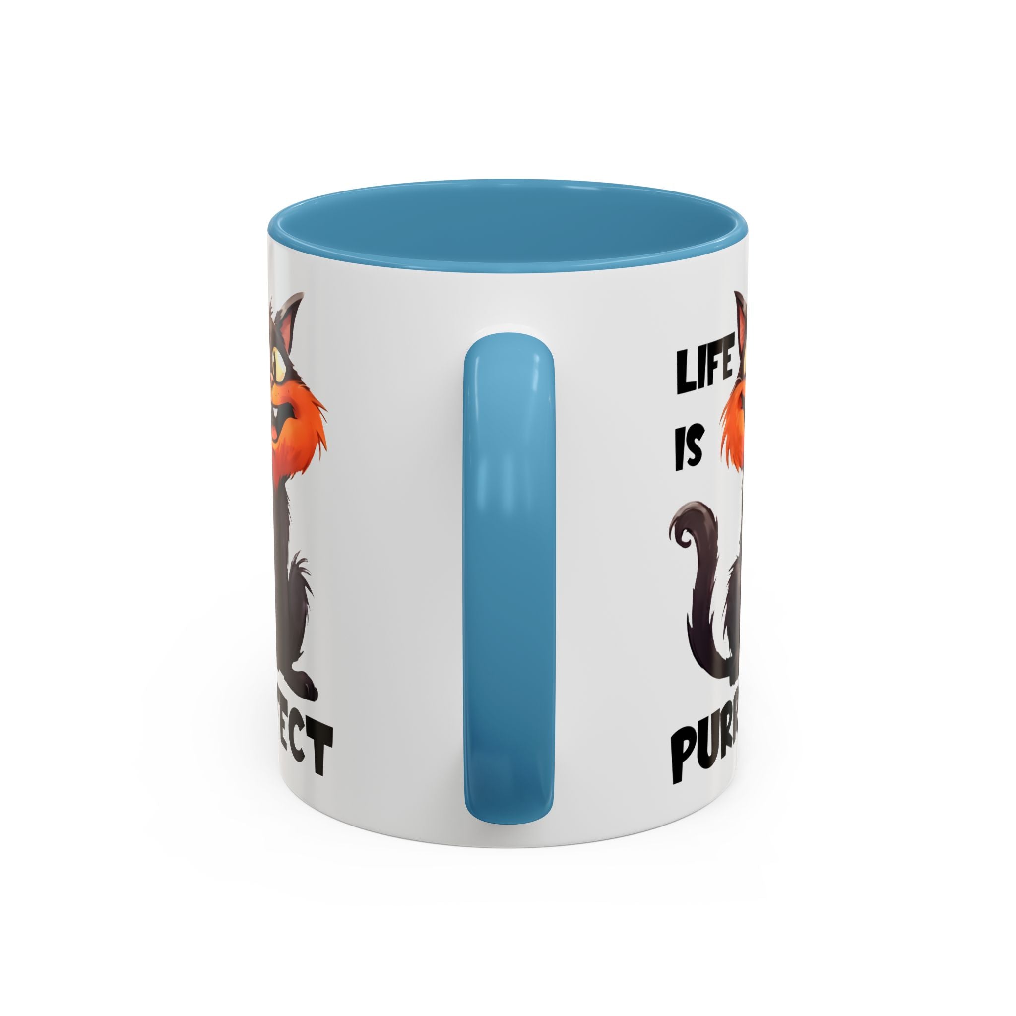 Purrfect Cat Accent Coffee Mug, Cat Lover Gift, Funny Drinkware, Cute Kitchen Accessory, Pet Owner Mug, Unique Gift Idea