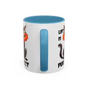 Purrfect Cat Accent Coffee Mug, Cat Lover Gift, Funny Drinkware, Cute Kitchen Accessory, Pet Owner Mug, Unique Gift Idea