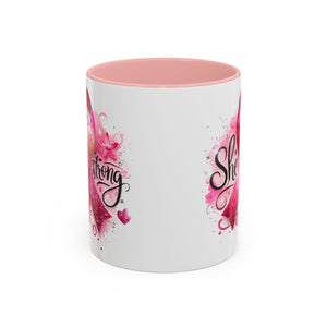 Empowering Pink Ribbon Coffee Mug - Gift for Survivors, Breast Cancer Awareness, Motivational Mug, Inspirational Drinkware, Self-Care Gift