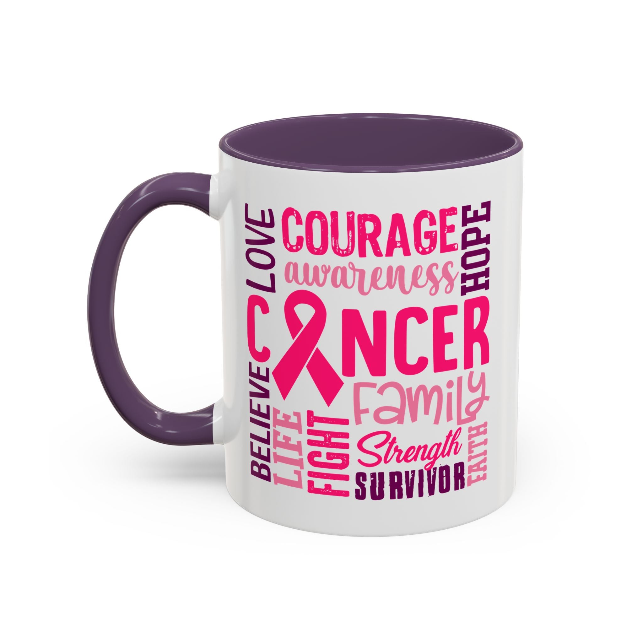 Inspirational Cancer Awareness Coffee Mug, Support Gift, Hope for Survivors, Breast Cancer Month, Motivational Mug, Encouragement Mug