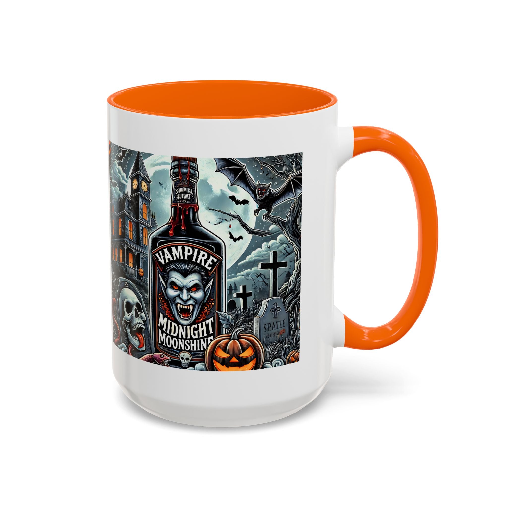 Gothic vampire Halloween Coffee Mug, Spooky Decor, Skull Design, Gift for Horror Lovers,  Party Essential, Unique Drinkware