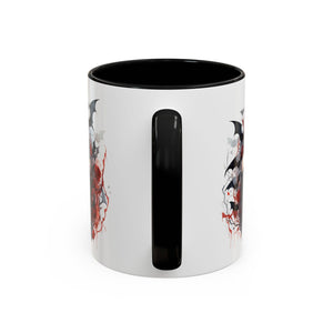 Gothic Coffee Mug, Dark Aesthetic Cup, Halloween Drinkware, Vampire Themed Gift, Horror Mug, Witchy Kitchen Decor