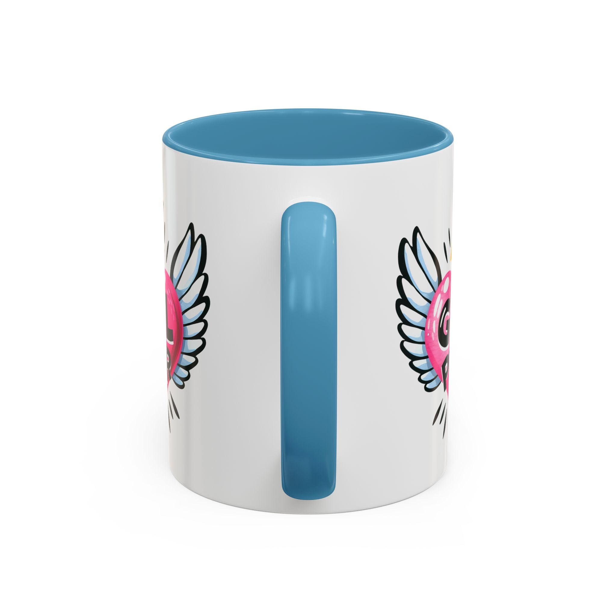 Empowering Heart Coffee Mug | Inspirational Gift for Women, GRL PWR Mug, Cute Kitchen Decor, Unique Friendship Gift, Motivational Coffee Cup
