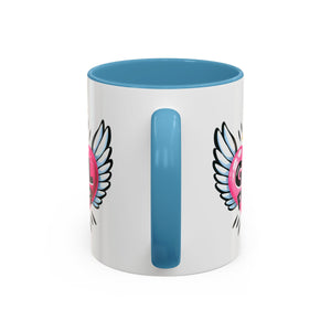 Empowering Heart Coffee Mug | Inspirational Gift for Women, GRL PWR Mug, Cute Kitchen Decor, Unique Friendship Gift, Motivational Coffee Cup