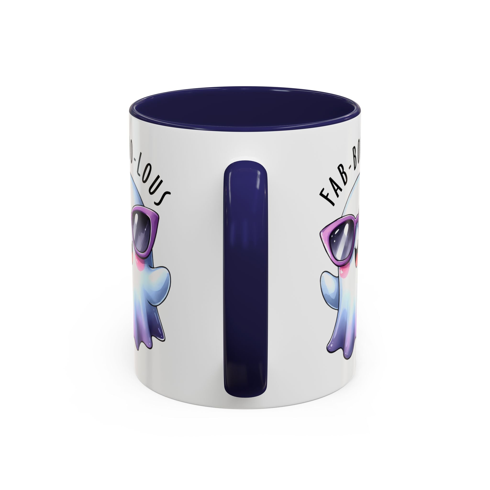Fab-Boo-Lous Ghost Coffee Mug | Cute Halloween Mug, Fun Gift for Ghost Lovers, Spooky Seasonal Decor, Adorable Tea Cup