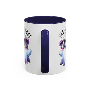 Fab-Boo-Lous Ghost Coffee Mug | Cute Halloween Mug, Fun Gift for Ghost Lovers, Spooky Seasonal Decor, Adorable Tea Cup