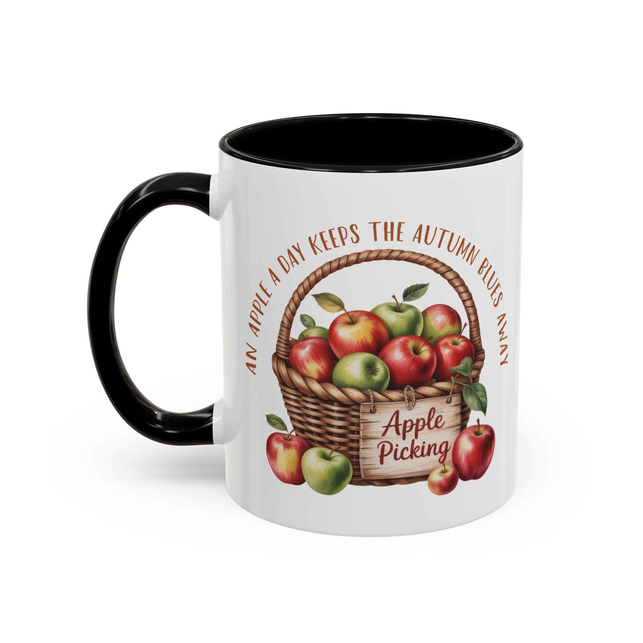 Autumn Apple Picking Coffee Mug - 11 and 15oz - Perfect Gift for Fall Lovers