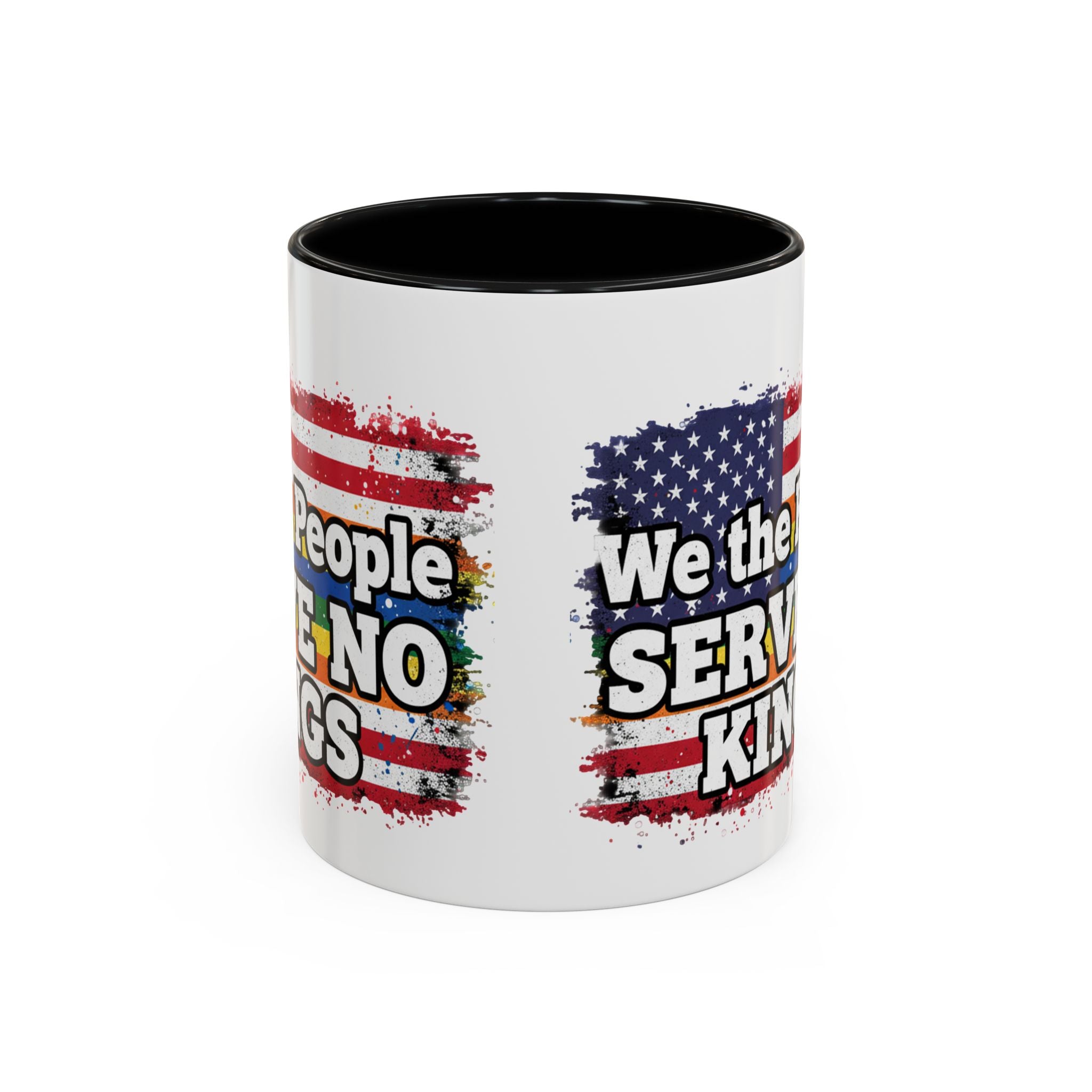 Patriotic Coffee Mug – "We the People Serve No Kings"
