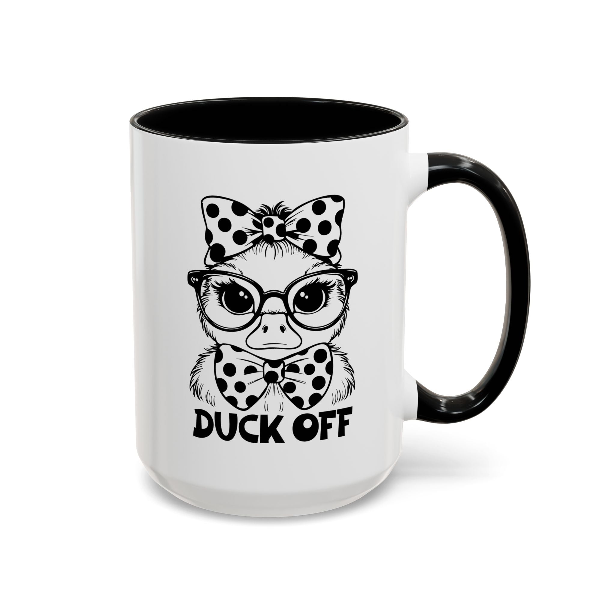Duck off  Coffee Mug - Fun Gift for Bird Lovers, Birthday, Office Décor, Humorous Kitchenware, Unique Drinkware