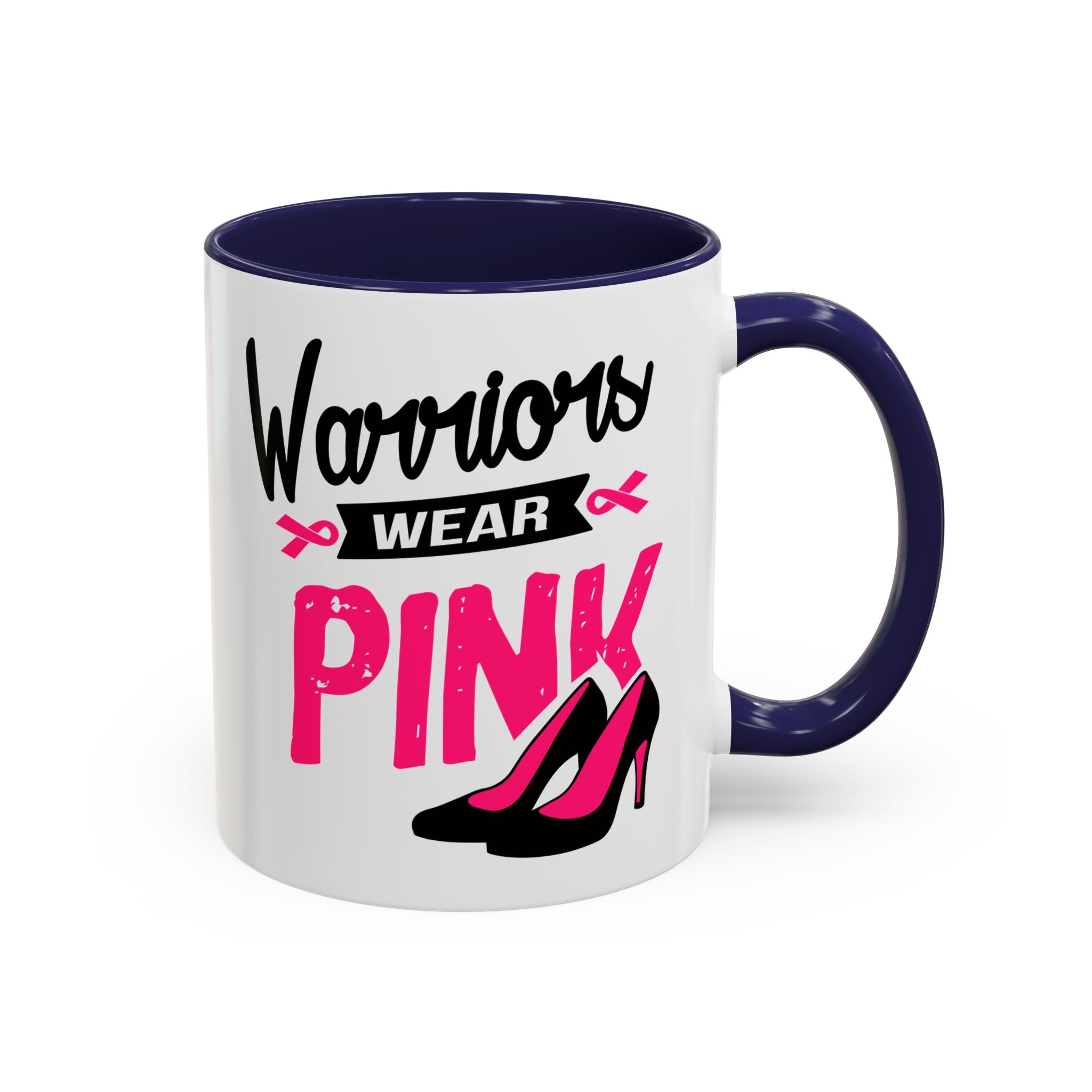 Breast Cancer Awareness Coffee Mug, Inspirational Gift, Warrior Mug, Pink Ribbon Awareness, Supportive Beverage Cup