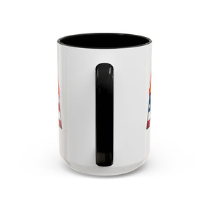 america in flames I'm fine everything is fine  Coffee Mug with American Flag