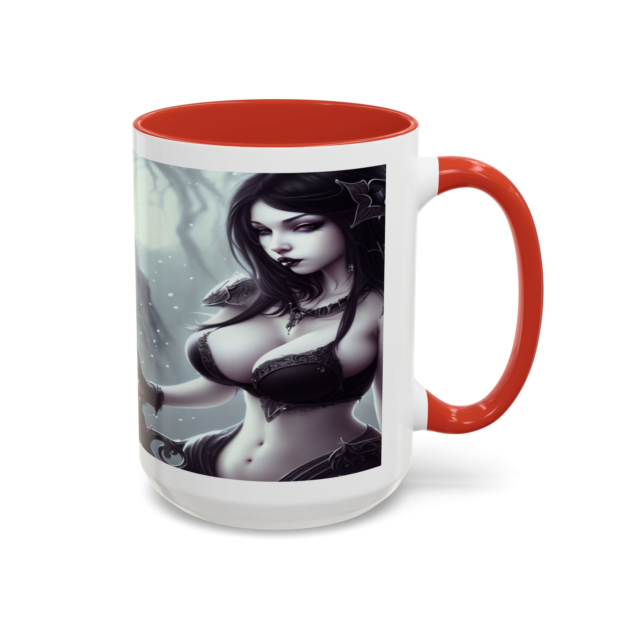 sexy busty woman Gothic Fantasy Coffee Mug – 11oz & 15oz Sculpted Design horror art