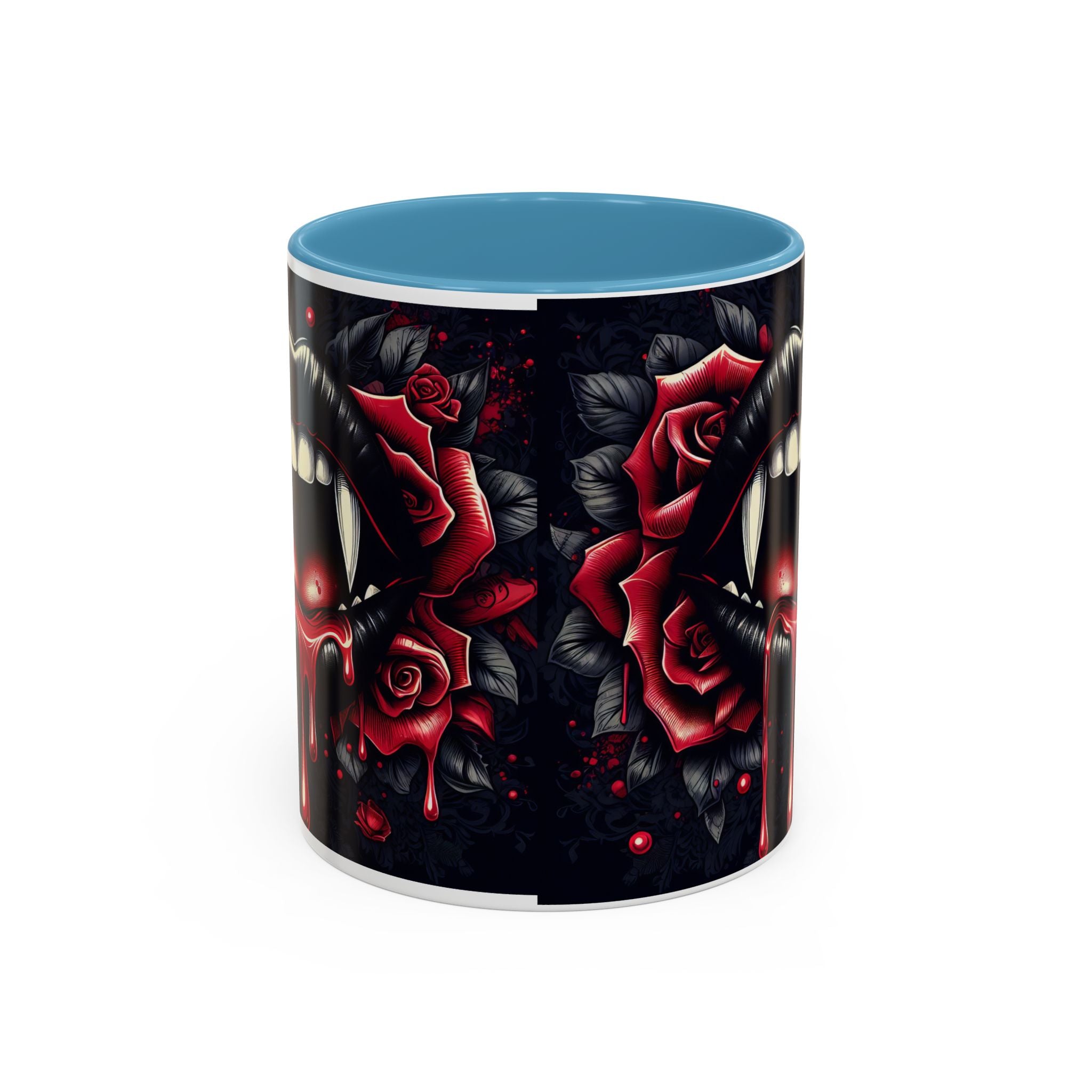 Gothic Vampire Rose Coffee Mug | Perfect for Halloween, Unique Gift, Dark Aesthetic, Gothic Decor, Horror Collectible