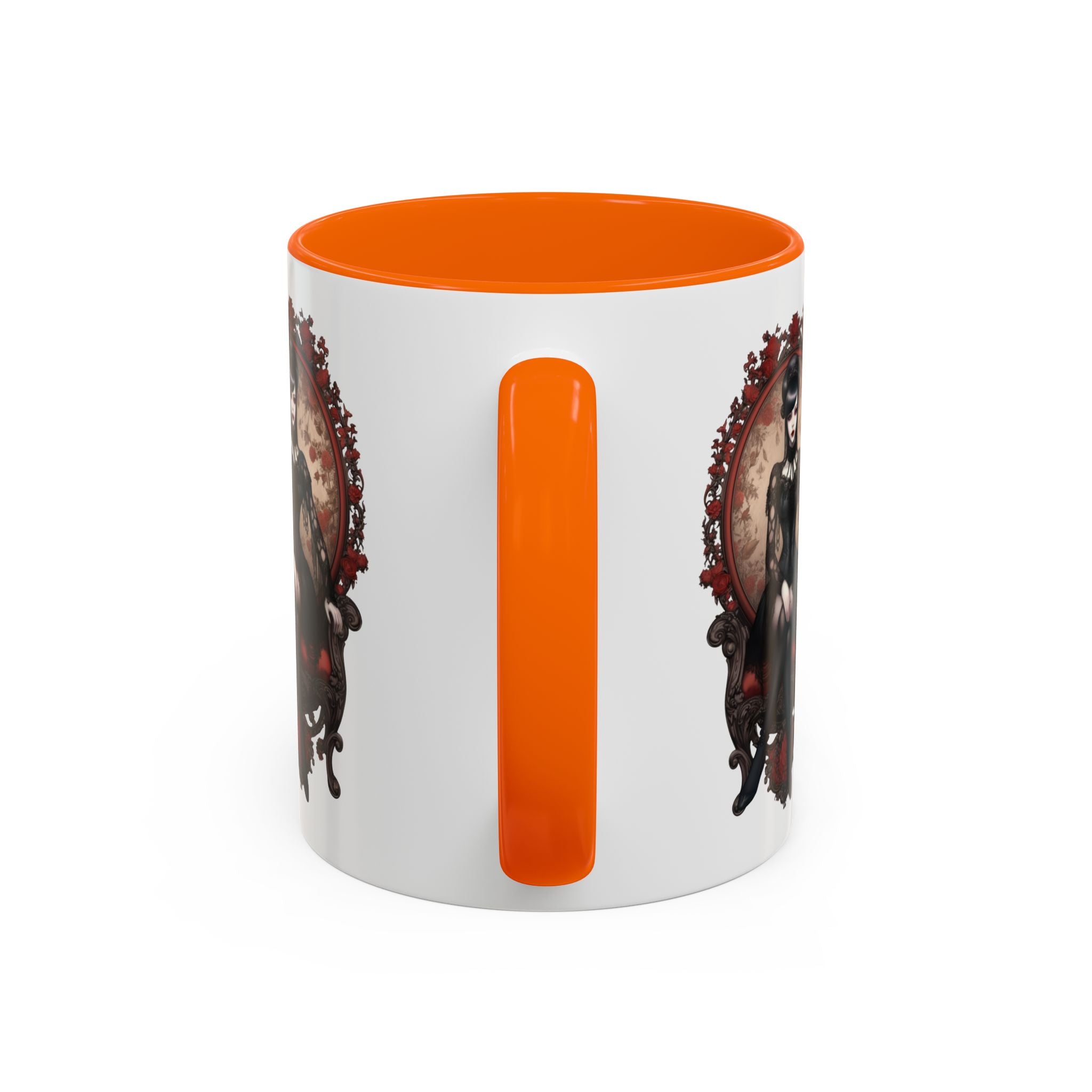 Gothic Elegance Coffee Mug - Unique Black Accent Mug for Witchy Vibes, Perfect Gift for Halloween, Goth Decor, Coffee Lovers, & Spooky