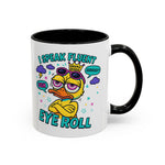 attitude Sassy Eye Roll Coffee Mug,  for Coffee Lovers, Gift for Friends, Quirky Tea Mug, Humor  Cute Kitchen Decor