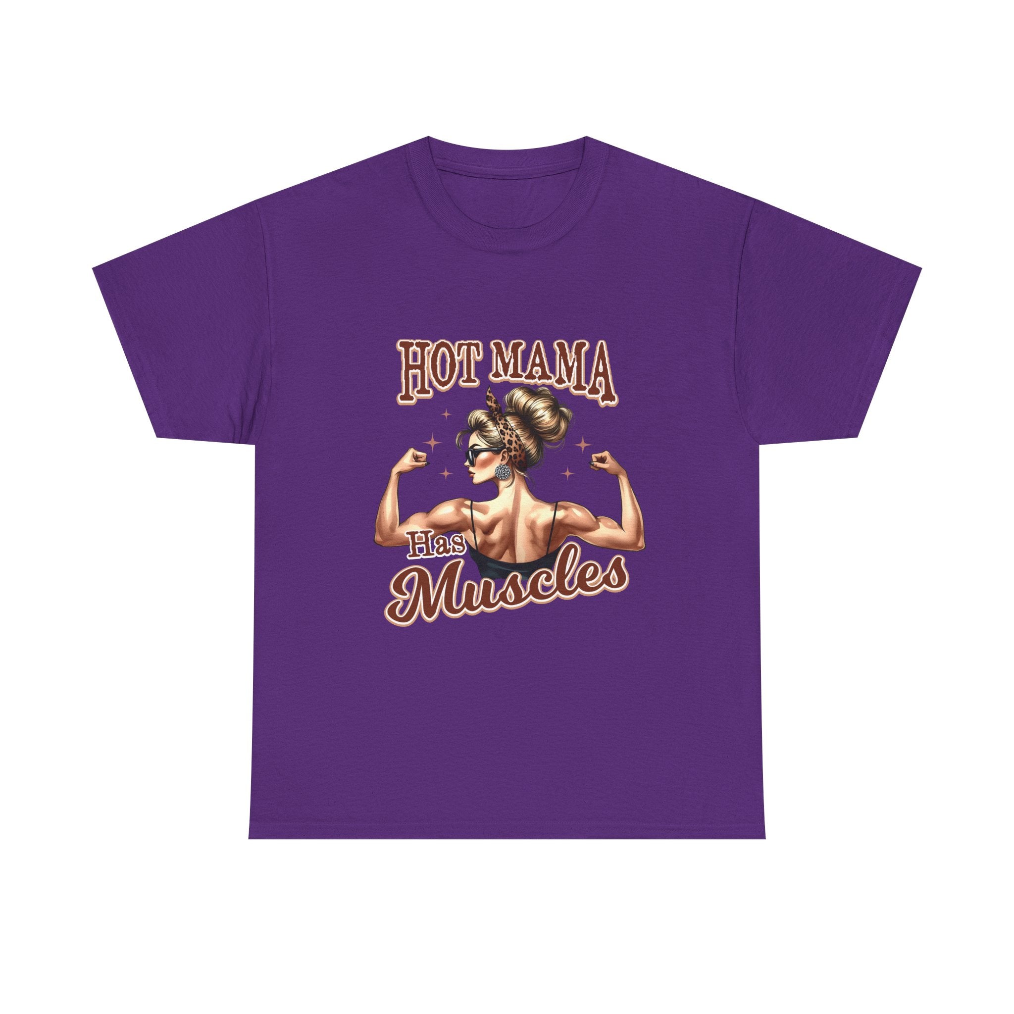 Muscle Mama Tee: Empowering Unisex Cotton Shirt, Gift for Moms, Fitness Lovers, Workout Apparel, Birthday, Mother's Day