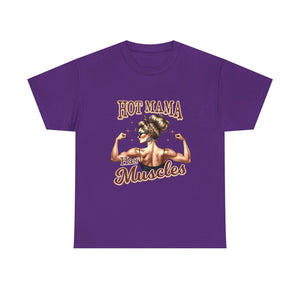 Muscle Mama Tee: Empowering Unisex Cotton Shirt, Gift for Moms, Fitness Lovers, Workout Apparel, Birthday, Mother's Day