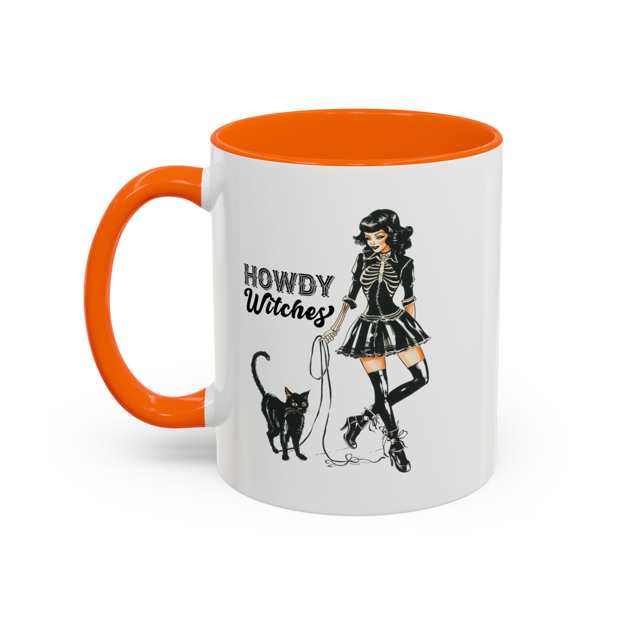 Spooky Cat Coffee Mug, Halloween Gifts, Witchy Home Decor, Black Cat Mug, Cozy Drinkware, Magical Kitchen Accessories