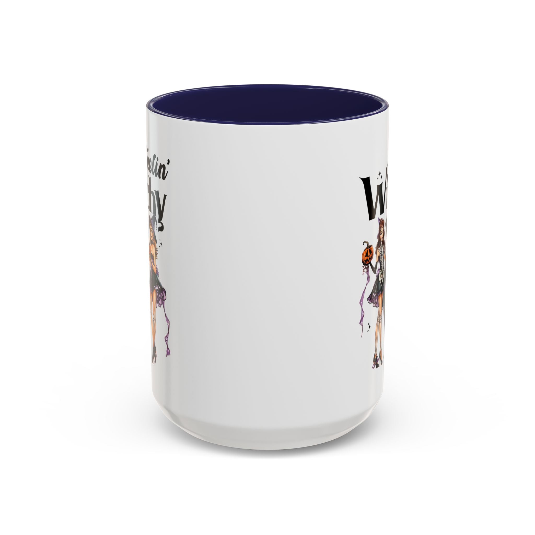 Witchy Accent Coffee Mug - Spooky Halloween Mug, Witchy Decor, Gift for Her, Fall Coffee Cup, Party Mug