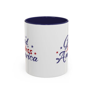 Patriotic Coffee Mug - God Bless America Design