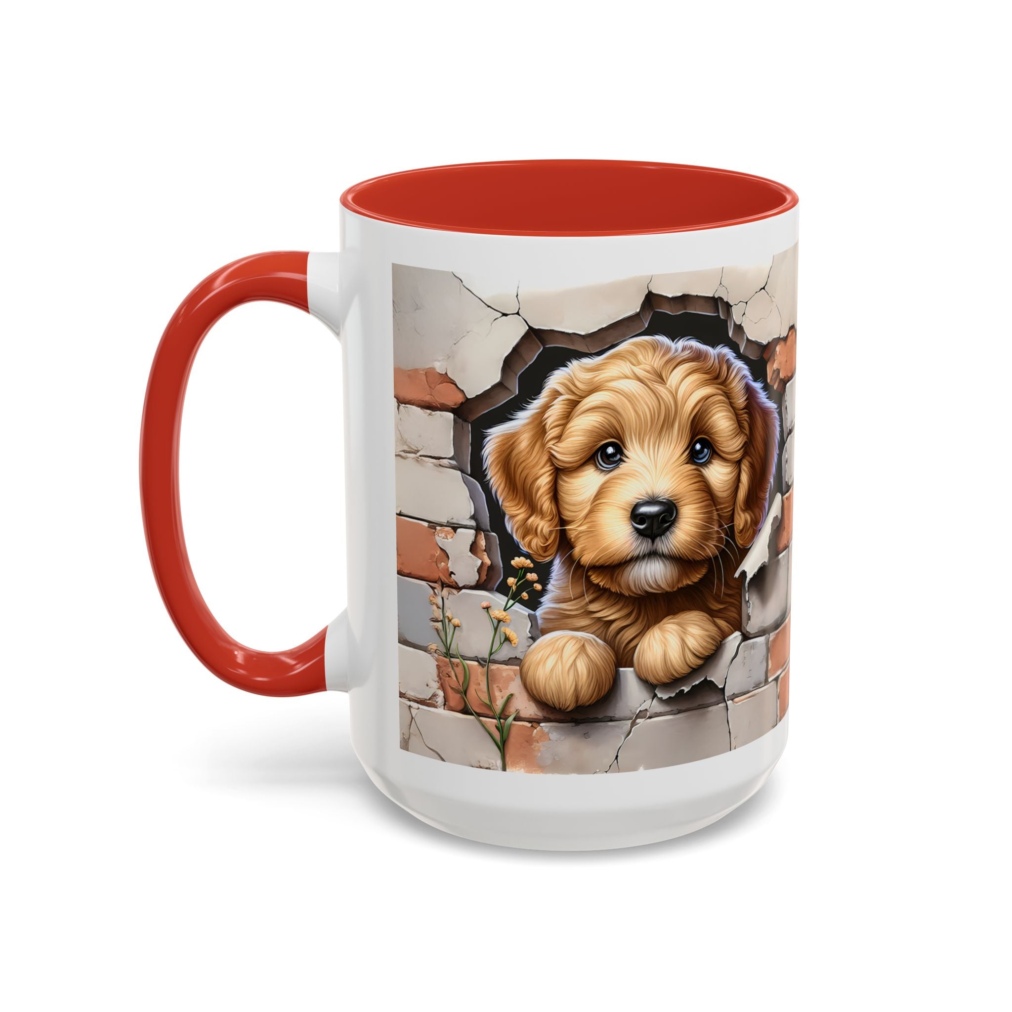 Cute Dog Accent Coffee Mug - Perfect Gift for Pet Lovers, Animal Lovers, Home Decor, Coffee Lovers, Unique Kitchenware