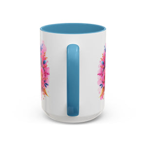 Inspirational Warrior Coffee Mug - Floral Design, Encouragement Gift, Cancer Awareness, Motivational Cup, Supportive Drinkware