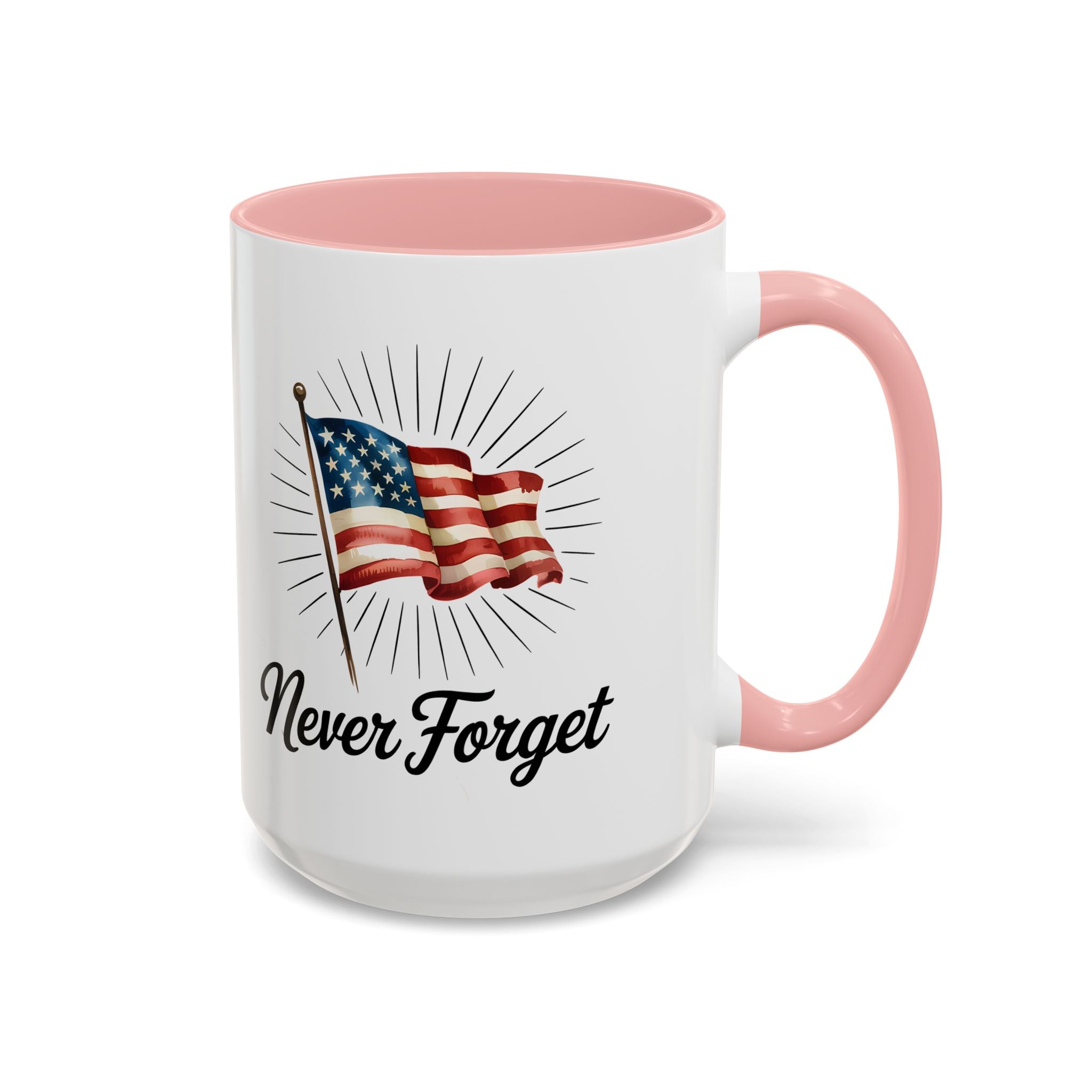 Patriotic Never Forget Coffee Mug - 11oz & 15oz USA flag