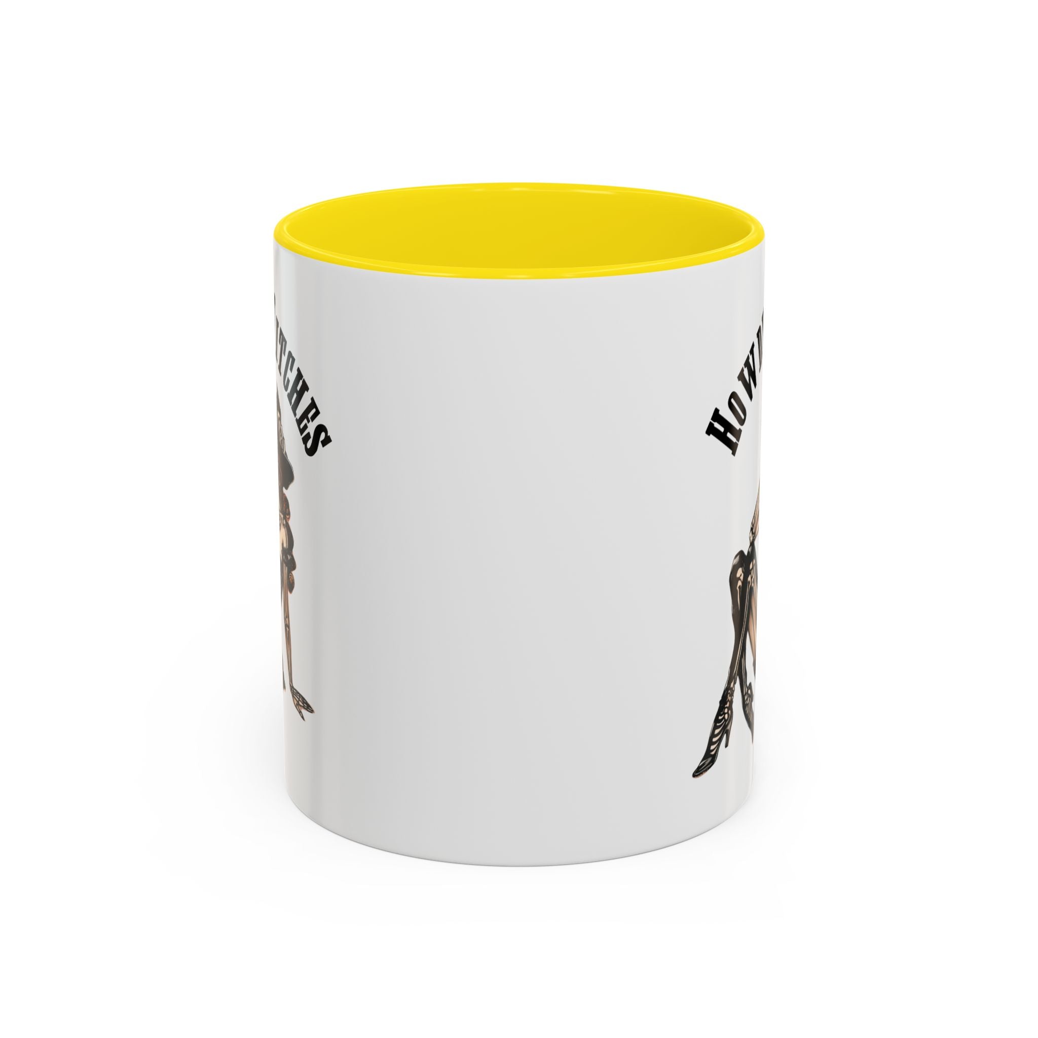 Howdy Witches Coffee Mug - Spooky Halloween Mug, Gift for Witches, Witchy Decor, Gothic Coffee Cup, Skeleton Design