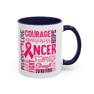Inspirational Cancer Awareness Coffee Mug, Support Gift, Hope for Survivors, Breast Cancer Month, Motivational Mug, Encouragement Mug