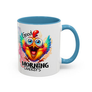 good Morning Mug with Cheerful Rooster Design - Perfect for Coffee Lovers, Gifting, Morning Routine, Kitchen Decor, Bird Enthusiasts