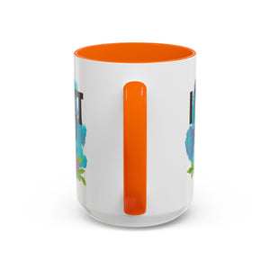 I Don't Care! Floral Accent Coffee Mug - 11oz & 15oz sarcasm funny