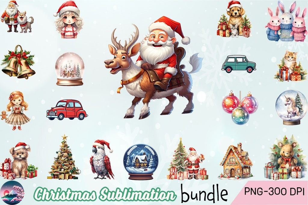 Cozy Christmas print on demand design bundle