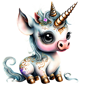 Unicorn png designs for print on demand downloads