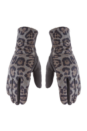 Hdv2922 - Smart Touch Leopard Gloves