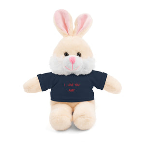 I LOVE YOU AMY Stuffed Animals with Tee