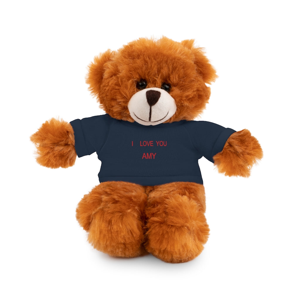 I LOVE YOU AMY Stuffed Animals with Tee
